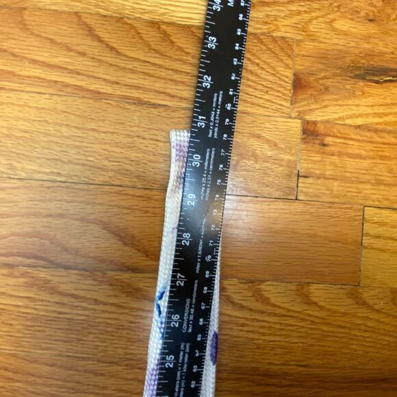 Imani Uomo Tie Men's 61x3.25 White Painted Unique Rare Medallion Signed Unique! - Picture 9 of 12